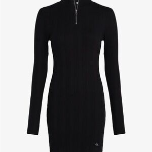 Calvin Klein Black Long Sleeve Dress
